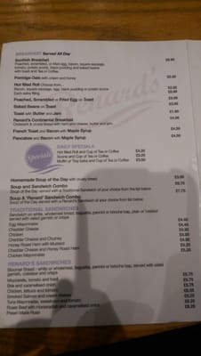 Menu photo 1 Cafe Renard Largs, NAY