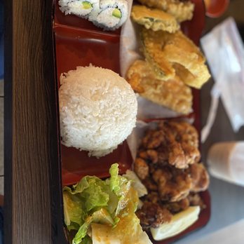 Umebana - 51. Chicken Karaage, Mixed Tempura and 4 Pieces California Roll Bento Box - Japanese Near Me - Duarte, California