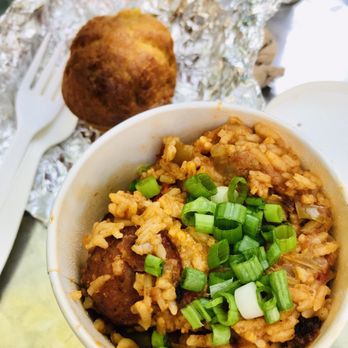 Town Hall - Mealpal: Andouille Sausage Jambalaya + corn bread - New American Near Me - San Francisco, California
