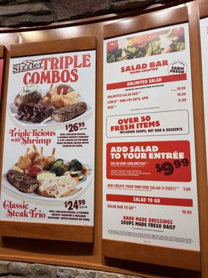Menu photo 3 Sizzler Manteca, CA