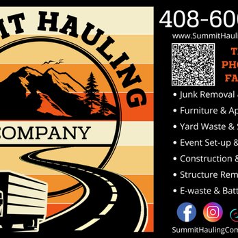 Summit Hauling - Junk Removal & Hauling Near Me - Los Gatos, California Summit Hauling - Junk Removal & Hauling Near Me - Los Gatos, California
