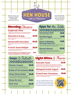 Menu photo 2 Hen House Louisville, KY