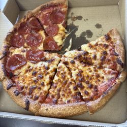 AJ's Pizzaria - Half cheese  half pepperoni