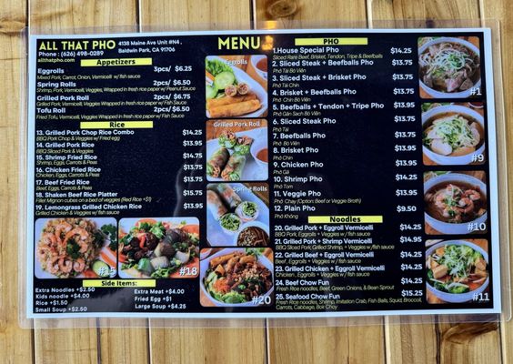 Menu photo 8 All That Pho Baldwin Park, CA Menu photo 8 All That Pho Baldwin Park, CA