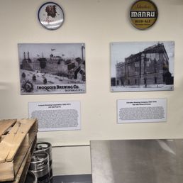 Historic photos in brewery Historic photos in brewery