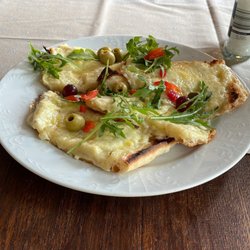 Altes Fährhaus - Warmes Knoblauchbrot (mit Käse überbacken)