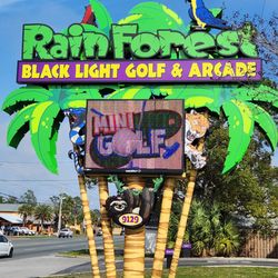 Rainforest Black Light Golf & Arcade