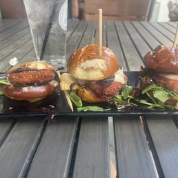 Oktoberfest chicken schnitzel sliders