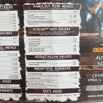 CJ's BBQ - Menu - Barbeque Near Me - San Luis Obispo, California CJ's BBQ - Menu - Barbeque Near Me - San Luis Obispo, California
