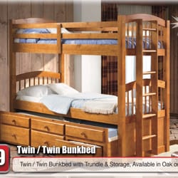Discount Rug & Furniture - Triplexes bunk bed. Available in Oak or Espresso.