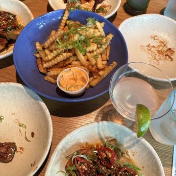 The Toasted Coconut - Pork Dumplings, Fries, Sweet and Sour Cauliflower - New American Near Me - Houston, Texas The Toasted Coconut - Pork Dumplings, Fries, Sweet and Sour Cauliflower - New American Near Me - Houston, Texas