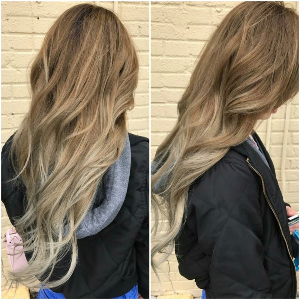 Salon EFX - Fix my golden blonde to a natural Auburn and ombre it out so it blend in with my Silver gray - Hair Stylists Near Me - Silver Spring, Maryland