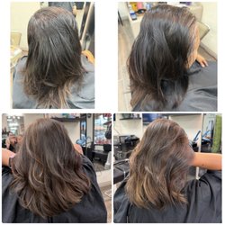 Cypress Hair Salon - Before and after highlights for this beauty. Thank you so much for coming and supporting.