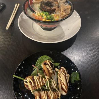 Ebisu Japanese Restaurant - Creamy Crab Croquette Tonkotsu Ramen - Sushi Bars Near Me - Austin, Texas