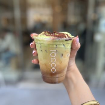 Ten Thousand Coffee - Iced Matcha Einspanner (~$7) - Coffee & Tea Near Me - New York, New York Ten Thousand Coffee - Iced Matcha Einspanner (~$7) - Coffee & Tea Near Me - New York, New York