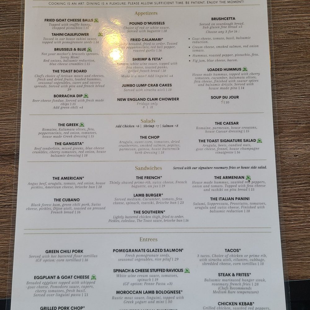 The Toast - Menu - Salad Near Me - Surprise, Arizona The Toast - Menu - Salad Near Me - Surprise, Arizona