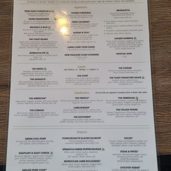 The Toast - Menu - Salad Near Me - Surprise, Arizona