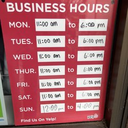 Dance Togs - Updated operation hours