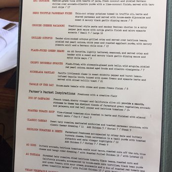 Avalon Grille - Dinner menu - New American Near Me - Avalon, California