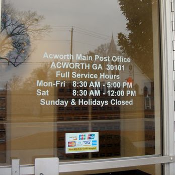 US Post Office - Hours of operation. - Post Offices Near Me - Acworth, Georgia