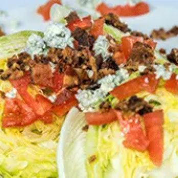 The Diner at Sugar Hill - a wedge of wedged lettuce topped with bacon, tomatoes, and blue cheese - Diners Near Me - Sugar Hill, Georgia The Diner at Sugar Hill - a wedge of wedged lettuce topped with bacon, tomatoes, and blue cheese - Diners Near Me - Sugar Hill, Georgia