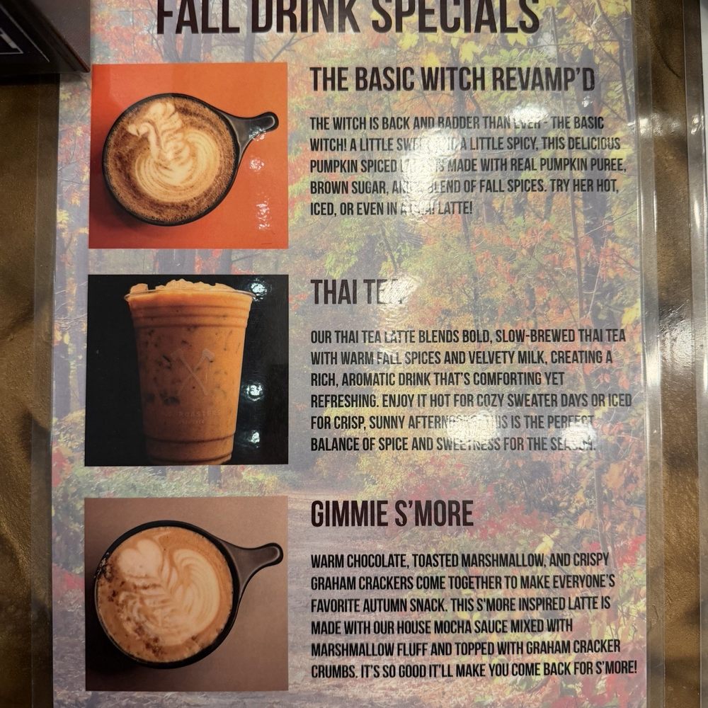 Fall menu