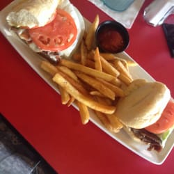 Native Grill & Wings - Steak, bacon and cheese sandwich. Delicious.
