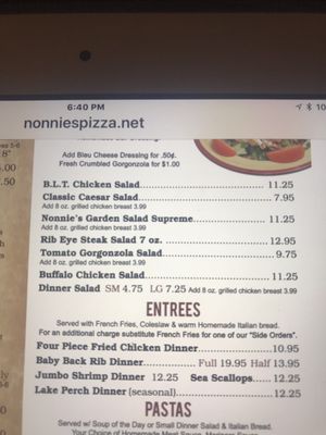 Menu photo 4 Nonnies Pizza Woodridge, IL Menu photo 4 Nonnies Pizza Woodridge, IL