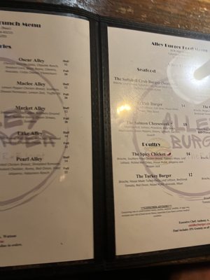 Menu photo 2 Alley Burger Columbus, OH