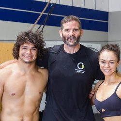 CaliRoots FitFusion - Lenny, Mariah, and our awesome client Eric!