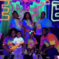 Nerfies Glow In The Dark - Nerf Wars - Family pic having fun
