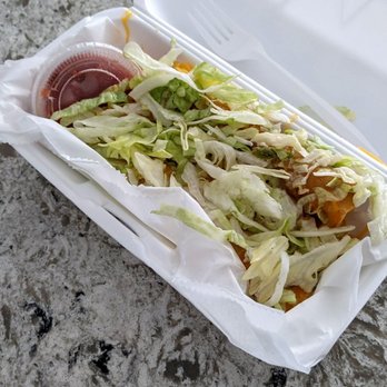 Farm Basket - 06/19/23 Clucketos - 3 Rolled Chicken Tacos, Shredded Lettuce, Cheese, Salsa - Fast Food Near Me - Las Vegas, Nevada