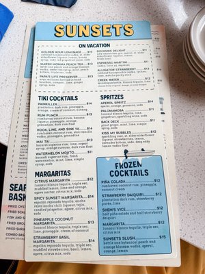 Menu photo 5 Sunsets Waterfront Dining - Mt Pleasant Mt Pleasant, SC Menu photo 5 Sunsets Waterfront Dining - Mt Pleasant Mt Pleasant, SC