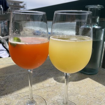 Driftwood Kitchen - the passionate one + pineapple mimosa - Seafood Near Me - Laguna Beach, California