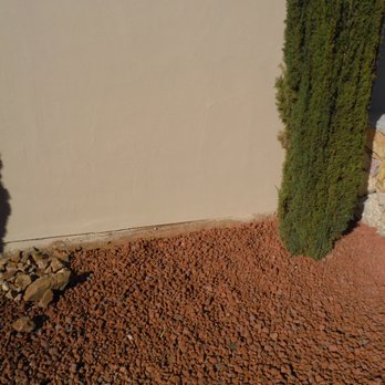 Douglas Inspections - Stucco drainage plane and landscaping gravel - Home Inspectors Near Me Douglas Inspections - Stucco drainage plane and landscaping gravel - Home Inspectors Near Me