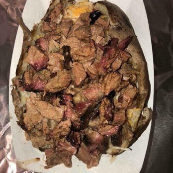 Han Han's BBQ - Loaded baked potato - Food Trucks Near Me - Robstown, Texas