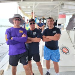 Underwater Adventures - Dive masters and instructors on a checkout dive in Panama City.