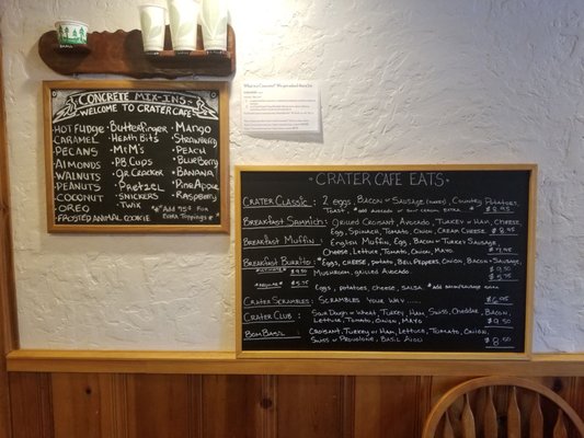 Menu photo 7 Crater Cafe Central Point, OR