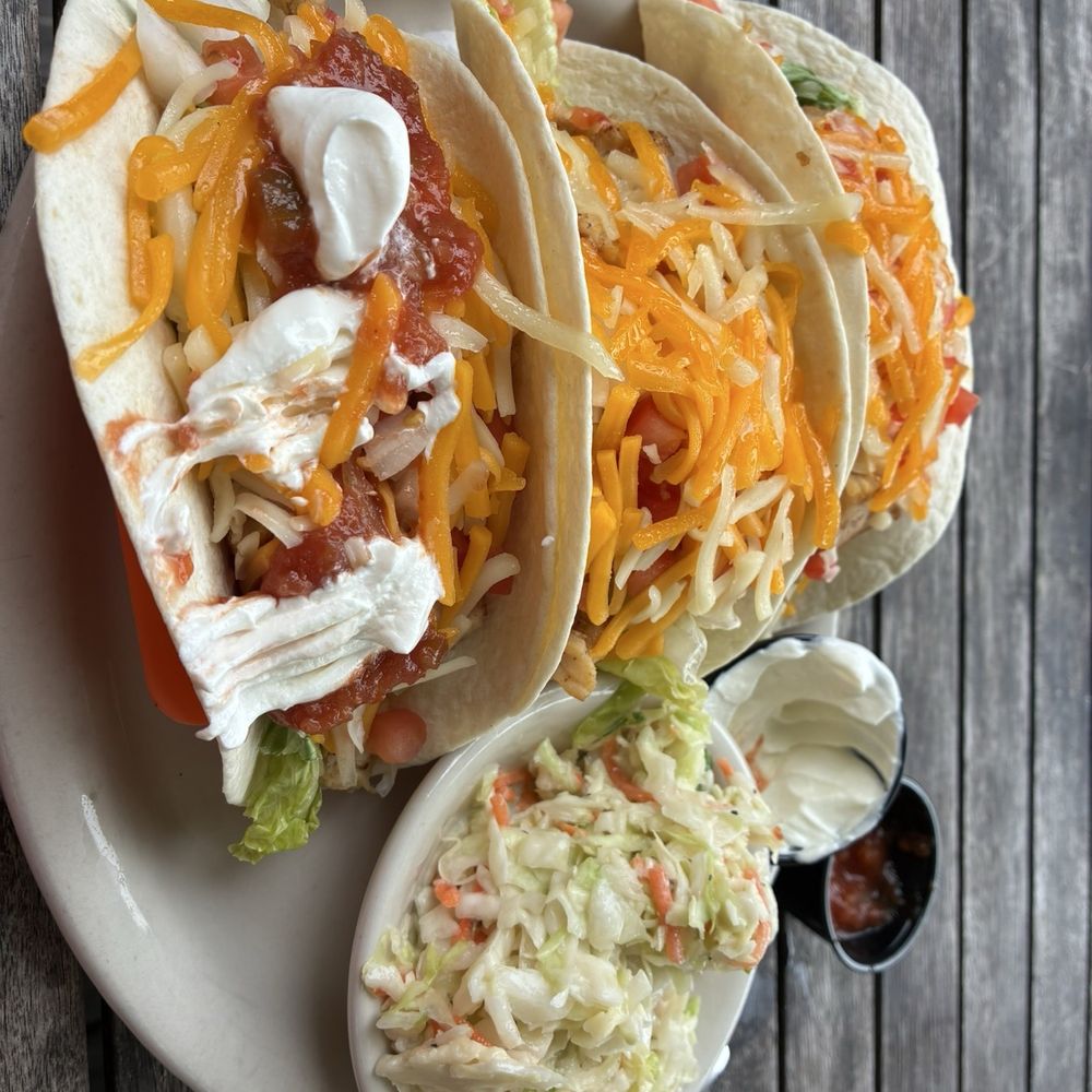 Soft chicken tacos