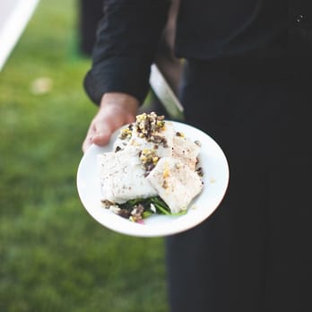 duo events - Roasted California Halibut with Savoy Spinach, Meyer Lemon and Green Olives - Specialty Food Near Me - Santa Barbara, California