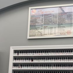 Red Persimmon Nails & Spa - Prices very visible and not bad