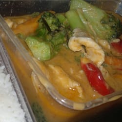 Thai Terrace - Takeaway chicken penang and rice. Cost aroud $17, not cheap but so so good.
