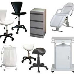 Skin for Life - Exam stools, equipment trolleys, towel hamper, spa couch