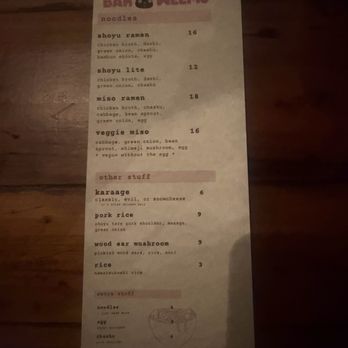Bar Weems - Ramen Near Me - North Charleston, South Carolina