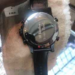 I've never had a watch engraved with the wordings vertical. The most unprofessional job I've ever seen.