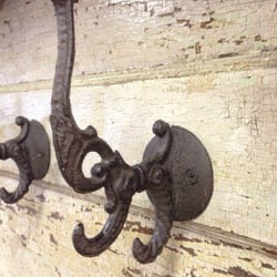 Five Rivers Market - Cast iron coat hangars--already sold.