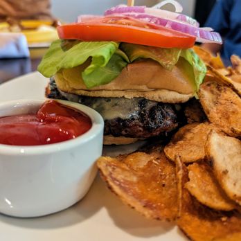 Peck & Plume - Mayton Burger. Charged $15. Menu said $14. Aged cheddar, Academy Street Steak Sauce, lettuce, tomato, brioche. Brunch. - American Near Me - Cary, North Carolina Peck & Plume - Mayton Burger. Charged $15. Menu said $14. Aged cheddar, Academy Street Steak Sauce, lettuce, tomato, brioche. Brunch. - American Near Me - Cary, North Carolina