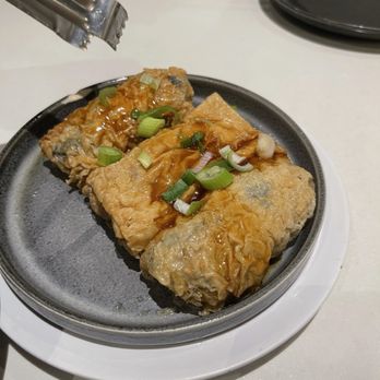 Peter Chang - Oyster sauce Tofu Skin Roll - Szechuan Near Me - Arlington, Virginia Peter Chang - Oyster sauce Tofu Skin Roll - Szechuan Near Me - Arlington, Virginia