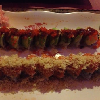 Sushi Cafe - Ocean blue roll and green dragon roll - Sushi Bars Near Me - Tampa, Florida