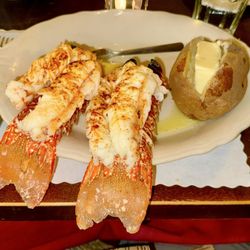 Wilmot Stage Stop - Twin 8 oz South African Lobster Tails and Baked Potato